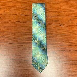 Stacy Adams Stylish Green and Blue Men's Tie